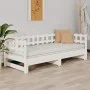 Abnehmbares Schlafsofa aus massivem weißem Kiefernholz, 2 x (80 x 200) cm von vidaXL, Betten und Lattenroste - Ref: Foro24-82...