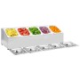 Gastronorm-Tablettträger mit 5 1/6 Edelstahltabletts von vidaXL, Behälter für Küchenutensilien - Ref: Foro24-51222, Preis: 97...
