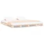 Cama de palets madera maciza de pino 120x200 cm de vidaXL, Camas y somieres - Ref: Foro24-821387, Precio: 126,02 €, Descuento: %