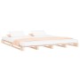 Solid pine wood pallet bed 120x200 cm by vidaXL, Beds and slatted bases - Ref: Foro24-821387, Price: 127,66 €, Discount: %