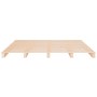 Solid pine wood pallet bed 120x200 cm by vidaXL, Beds and slatted bases - Ref: Foro24-821387, Price: 127,66 €, Discount: %