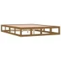 Honey brown solid wood bed frame 120x200 cm by vidaXL, Beds and slatted bases - Ref: Foro24-820794, Price: 142,93 €, Discount: %