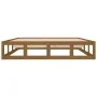 Estructura de cama madera maciza marrón miel 120x200 cm de vidaXL, Camas y somieres - Ref: Foro24-820794, Precio: 142,93 €, D...
