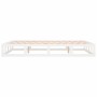 White solid wood bed frame 150x200 cm by vidaXL, Beds and slatted bases - Ref: Foro24-820802, Price: 124,87 €, Discount: %