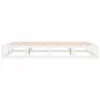 White solid wood bed frame 150x200 cm by vidaXL, Beds and slatted bases - Ref: Foro24-820802, Price: 96,52 €, Discount: %