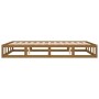 Honigbrauner Massivholzbettrahmen 120x200 cm von vidaXL, Betten und Lattenroste - Ref: Foro24-820794, Preis: 145,47 €, Rabatt: %