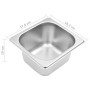 Gastronorm-Tablettträger mit 5 1/6 Edelstahltabletts von vidaXL, Behälter für Küchenutensilien - Ref: Foro24-51222, Preis: 97...