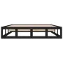 Kleines Doppelbettgestell aus Massivholz schwarz 120x190 cm von vidaXL, Betten und Lattenroste - Ref: Foro24-820835, Preis: 1...