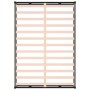 Estructura cama doble pequeña madera maciza negro 120x190 cm de vidaXL, Camas y somieres - Ref: Foro24-820835, Precio: 126,55...