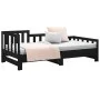 Removable sofa bed solid black pine wood 2x(80x200) cm by vidaXL, Beds and slatted bases - Ref: Foro24-820740, Price: 174,18 ...