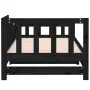Removable sofa bed solid black pine wood 2x(80x200) cm by vidaXL, Beds and slatted bases - Ref: Foro24-820740, Price: 174,18 ...