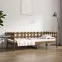 Sofá cama madera maciza de pino marrón miel 90x200 cm de vidaXL, Camas y somieres - Ref: Foro24-820759, Precio: 80,14 €, Desc...