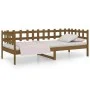 Sofá cama madera maciza de pino marrón miel 90x200 cm de vidaXL, Camas y somieres - Ref: Foro24-820759, Precio: 80,14 €, Desc...