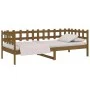 Sofá cama madera maciza de pino marrón miel 90x200 cm de vidaXL, Camas y somieres - Ref: Foro24-820759, Precio: 80,14 €, Desc...