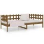 Sofá cama madera maciza de pino marrón miel 90x200 cm de vidaXL, Camas y somieres - Ref: Foro24-820759, Precio: 80,14 €, Desc...