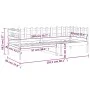 Sofá cama madera maciza de pino marrón miel 90x200 cm de vidaXL, Camas y somieres - Ref: Foro24-820759, Precio: 80,14 €, Desc...