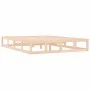 Estructura cama doble pequeña madera maciza 135x190 cm de vidaXL, Camas y somieres - Ref: Foro24-820836, Precio: 112,14 €, De...