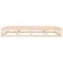 Estructura cama doble pequeña madera maciza 135x190 cm de vidaXL, Camas y somieres - Ref: Foro24-820836, Precio: 112,14 €, De...