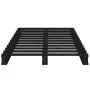 Cama de palets madera maciza pino negra pequeña 75x190 cm de vidaXL, Camas y somieres - Ref: Foro24-821421, Precio: 117,31 €,...