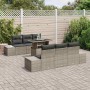 Conjunto de sofá de jardín Manual 7 pcs Gris 100 x 55 x 73 cm