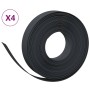 Garden edging 4 units black polyethylene 10 m 10 cm by vidaXL, Garden edging and edging - Ref: Foro24-3155434, Price: 67,02 €...