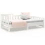 Sofá cama extraíble madera maciza de pino blanco 2x(90x190) cm de vidaXL, Camas y somieres - Ref: Foro24-820747, Precio: 157,...