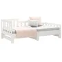 Sofá cama extraíble madera maciza de pino blanco 2x(90x190) cm de vidaXL, Camas y somieres - Ref: Foro24-820747, Precio: 157,...