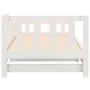 Sofá cama extraíble madera maciza de pino blanco 2x(90x190) cm de vidaXL, Camas y somieres - Ref: Foro24-820747, Precio: 157,...