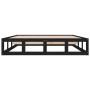 Estructura cama madera maciza negra 140x190 cm de vidaXL, Camas y somieres - Ref: Foro24-820845, Precio: 135,39 €, Descuento: %