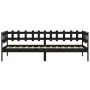 Solid black pine wood sofa bed 80x200 cm by vidaXL, Beds and slatted bases - Ref: Foro24-820755, Price: 89,08 €, Discount: %