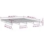Massives Palettenbett aus weißem Kiefernholz, 200 x 200 cm von vidaXL, Betten und Lattenroste - Ref: Foro24-821413, Preis: 15...