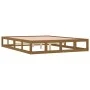 Estructura de cama doble madera maciza marrón miel 120x190 cm de vidaXL, Camas y somieres - Ref: Foro24-820834, Precio: 142,9...