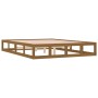 Estructura de cama doble madera maciza marrón miel 120x190 cm de vidaXL, Camas y somieres - Ref: Foro24-820834, Precio: 145,4...