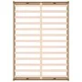 Estructura de cama doble madera maciza marrón miel 120x190 cm de vidaXL, Camas y somieres - Ref: Foro24-820834, Precio: 142,9...