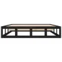 Schwarzer Massivholzbettrahmen 160x200 cm von vidaXL, Betten und Lattenroste - Ref: Foro24-820810, Preis: 121,79 €, Rabatt: %