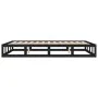 Schwarzer Massivholzbettrahmen 160x200 cm von vidaXL, Betten und Lattenroste - Ref: Foro24-820810, Preis: 121,79 €, Rabatt: %