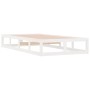 Weißer Massivholzbettrahmen 100x200 cm von vidaXL, Betten und Lattenroste - Ref: Foro24-820787, Preis: 92,94 €, Rabatt: %