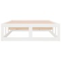 Weißer Massivholzbettrahmen 100x200 cm von vidaXL, Betten und Lattenroste - Ref: Foro24-820787, Preis: 92,94 €, Rabatt: %
