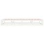 Weißer Massivholzbettrahmen 100x200 cm von vidaXL, Betten und Lattenroste - Ref: Foro24-820787, Preis: 92,94 €, Rabatt: %