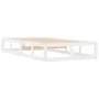 White solid wood bed frame 90x200 cm by vidaXL, Beds and slatted bases - Ref: Foro24-820782, Price: 82,53 €, Discount: %
