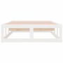 Weißer Massivholzbettrahmen 90x200 cm von vidaXL, Betten und Lattenroste - Ref: Foro24-820782, Preis: 103,89 €, Rabatt: %