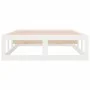 White solid wood bed frame 90x200 cm by vidaXL, Beds and slatted bases - Ref: Foro24-820782, Price: 82,53 €, Discount: %
