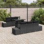 Conjunto de sofá de jardín 7 pcs Negro 100 x 55 x 73 cm