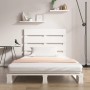 Solid white pine wood bed frame 100x200 cm by vidaXL, Beds and slatted bases - Ref: Foro24-3120123, Price: 149,58 €, Discount: %