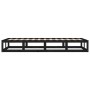 Estructura de cama de madera maciza negra 90x200 cm de vidaXL, Camas y somieres - Ref: Foro24-820785, Precio: 104,01 €, Descu...