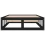 Schwarzer Einzelbettrahmen aus Massivholz, 75 x 190 cm von vidaXL, Betten und Lattenroste - Ref: Foro24-820825, Preis: 95,70 ...