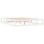Estructura de cama de madera maciza blanca 200x200 cm de vidaXL, Camas y somieres - Ref: Foro24-820817, Precio: 158,28 €, Des...