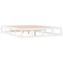 Estructura de cama de madera maciza blanca 200x200 cm de vidaXL, Camas y somieres - Ref: Foro24-820817, Precio: 115,74 €, Des...