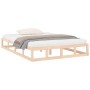 Small solid wood double bed frame 120x190 cm by vidaXL, Beds and slatted bases - Ref: Foro24-820831, Price: 109,66 €, Discoun...