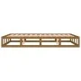 Estructura de cama de madera maciza marrón miel 200x200 cm de vidaXL, Camas y somieres - Ref: Foro24-820819, Precio: 180,98 €...